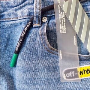 Off-White Main Label Skinny Jeans in Light Blue